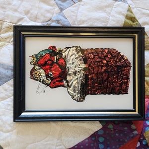 5/$20 Vintage Tinsel painting